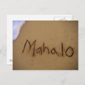 Carte postale Mahalo in Sand (Devant / Derrière)
