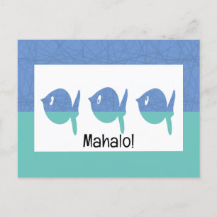 Carte Postale Mahalo Merci