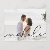 Carte Postale Mahalo | Merci photo Mariage (Devant)