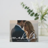 Carte Postale Mahalo | Merci photo Mariage (Debout devant)