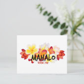 Carte Postale Mahalo Plumeria (Debout devant)