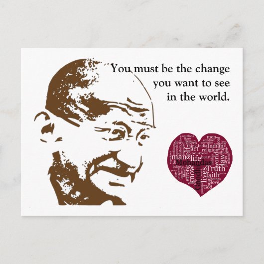 Carte Postale Mahatma (Devant)