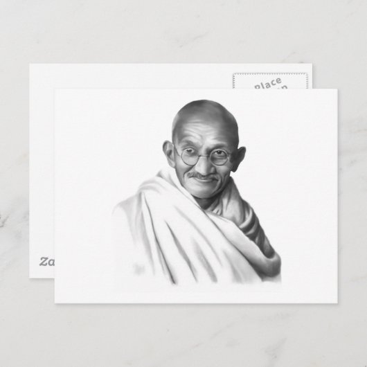 Carte Postale Mahatma (Devant / Derrière)