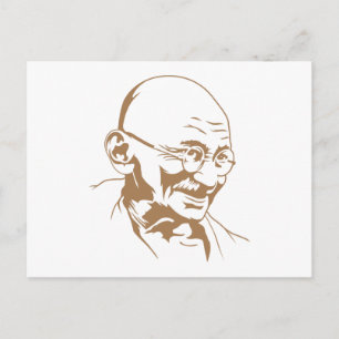 Carte postale Mahatma Gandhi Portrait
