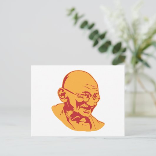 Carte postale Mahatma Gandhi Portrait (Debout devant)