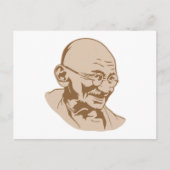 Carte postale Mahatma Gandhi Portrait (Devant)