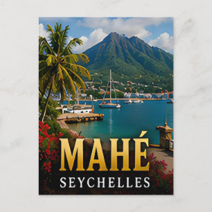Carte Postale Mahé Seychelles île tropicale Voyage Souvenir