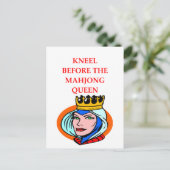 Carte Postale mahjong (Debout devant)