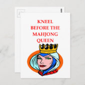 Carte Postale mahjong (Devant / Derrière)