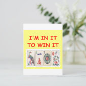 Carte Postale mahjong (Debout devant)