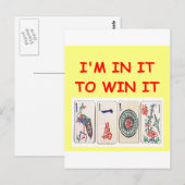 Carte Postale mahjong (Devant / Derrière)