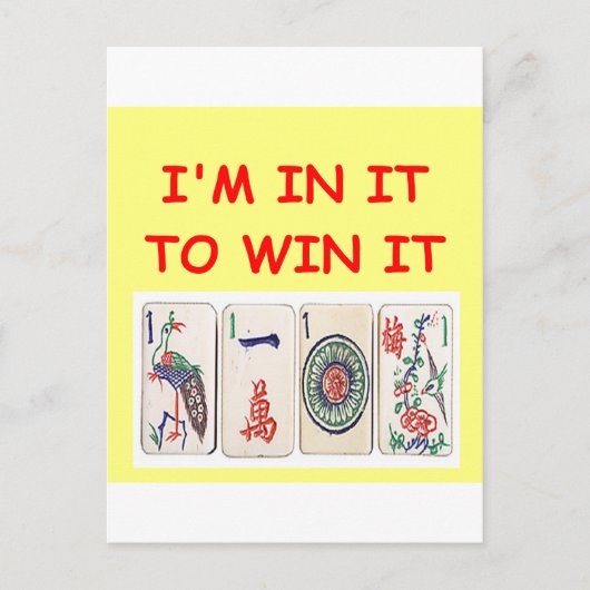 Carte Postale mahjong (Devant)