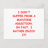 CARTE POSTALE MAHJONG (Devant)