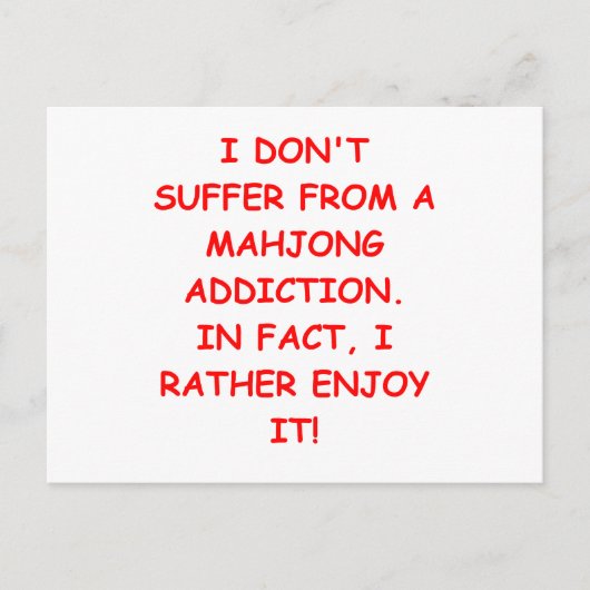 CARTE POSTALE MAHJONG (Devant)