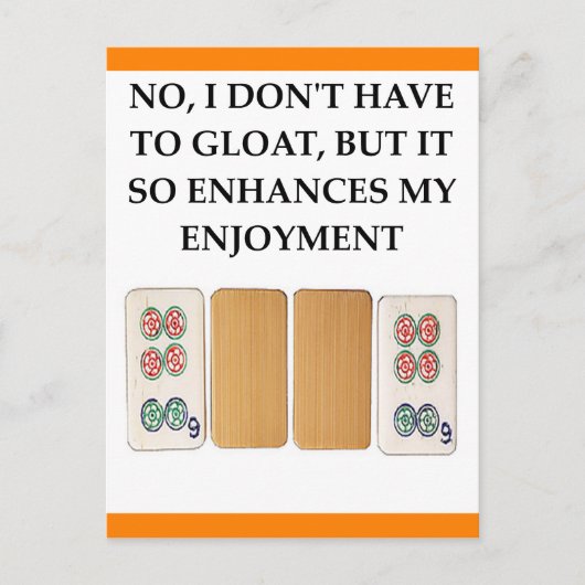 Carte Postale mahjong (Devant)