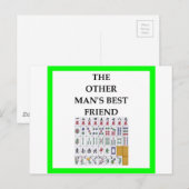 Carte Postale mahjong (Devant / Derrière)