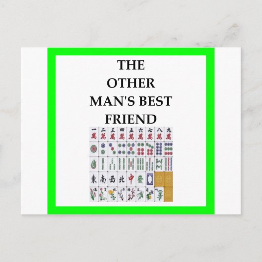 Carte Postale mahjong (Devant)