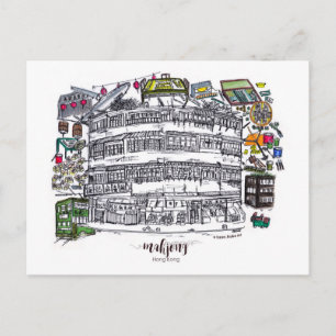 Carte Postale Mahjong à Hong Kong