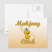 Carte Postale Mahjong Chick (Devant / Derrière)