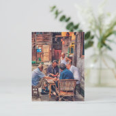 Carte Postale Mahjong dans l'allée Hutong Chine (Debout devant)
