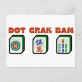 Carte Postale Mahjong Dot Crak Bam (Devant)