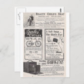 Carte Postale Mai 1895 Harper's Ads (Devant / Derrière)