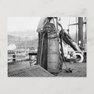 Carte Postale Maiden en bois, dispositif de torture, années 1910