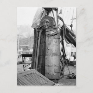 Carte Postale Maiden en bois, dispositif de torture, années 1910