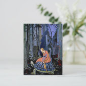 Carte Postale Maiden & Turtle ~ Peinture d'Art de Conte Fée Fran (Debout devant)