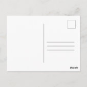 Carte Postale MaIe Diplômé Simple Noir Blanc Photo (Dos)