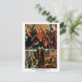 Carte Postale Maiestas Domini Avec Archangel De Hans Memling (Debout devant)