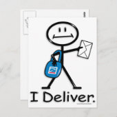 Carte Postale Mail Carrier (Devant / Derrière)