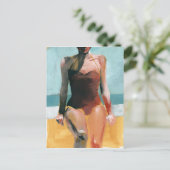 Carte Postale Maillot de bain rouge - Vintage Swim (Debout devant)