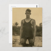 Carte Postale Maillot nageur (Devant / Derrière)