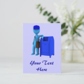 Carte Postale Mailman (Debout devant)