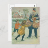Carte Postale Mailman & Enfants (Devant / Derrière)
