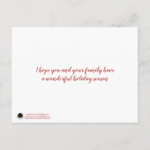 Carte Postale Mailman Joyeuses Fêtes (Dos)