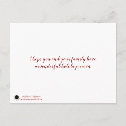 Carte Postale Mailman Joyeuses Fêtes (Dos)