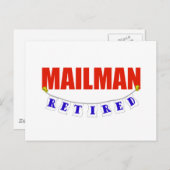 CARTE POSTALE MAILMAN RETRAITÉ (Devant / Derrière)