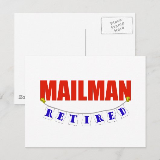 CARTE POSTALE MAILMAN RETRAITÉ (Devant / Derrière)