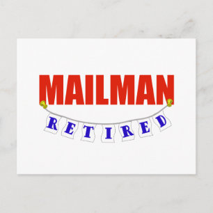CARTE POSTALE MAILMAN RETRAITÉ