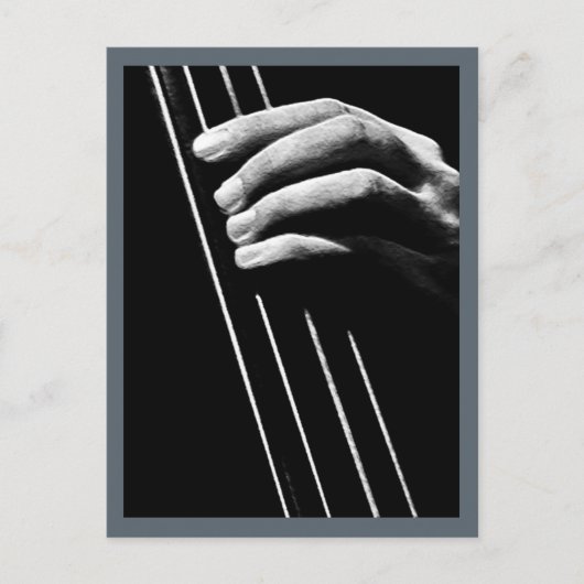 Carte Postale Main de bassiste (Devant)