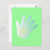 Carte Postale Main de guérison (Devant / Derrière)