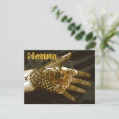 Carte Postale Main de henné du cornouiller (Debout devant)