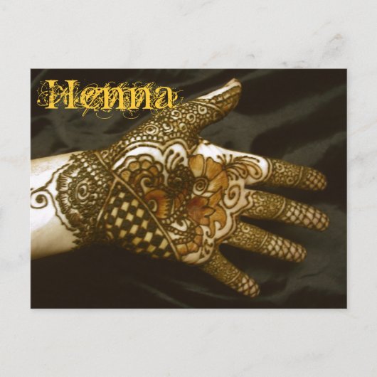 Carte Postale Main de henné du cornouiller (Devant)