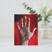Carte Postale Main de henné Mehndi (Debout devant)