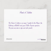 Carte Postale Main de justice (Dos)