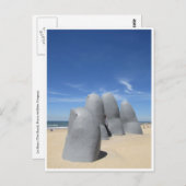 Carte Postale main de sculpture (Devant / Derrière)