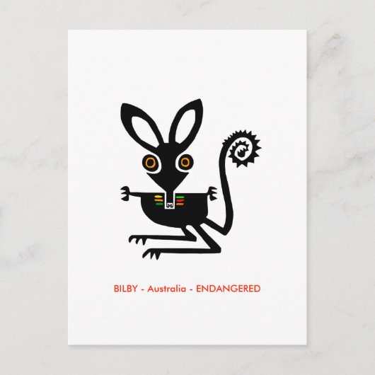 Carte Postale Main - - Faune australienne - marsupial - (Devant)