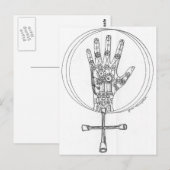 Carte Postale Main mécanique (Devant / Derrière)